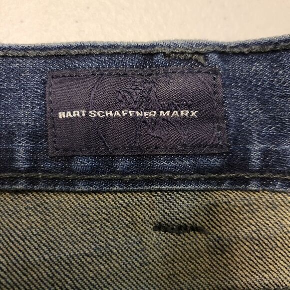 Hart Schaffner Marx Men's Jeans Size 38 HAVE BEEN HEMMED - Picture 9 of 14